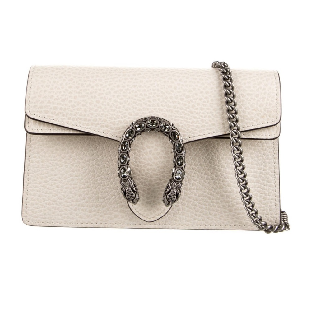 Gucci super mini Dionysus white leather